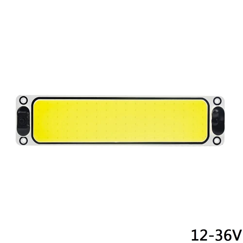 

Автомобильный светильник для салона 108SMD 12V-24V COB, светодиодная панель, лампочка для чтения, автомобильный плафон, водонепроницаемая самоклеящаяся лампа для грузовика