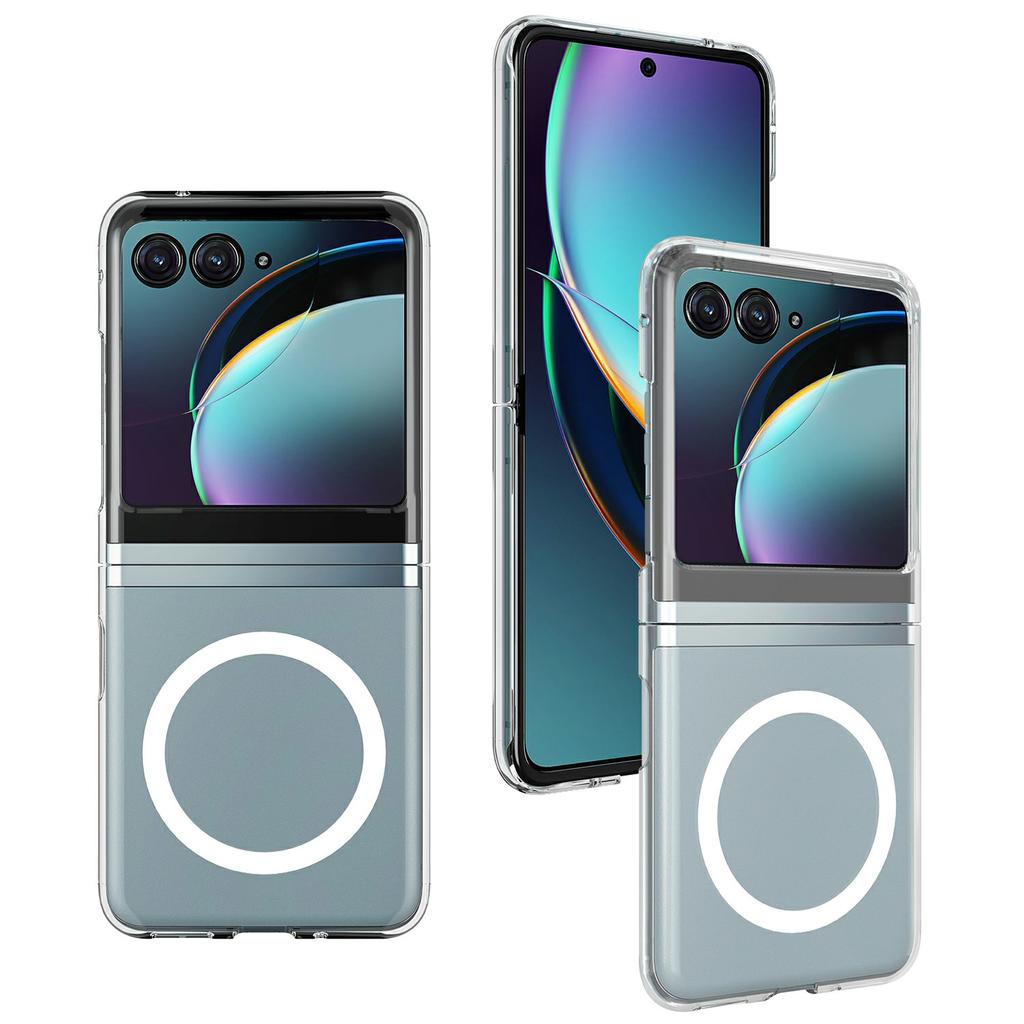 For Motorola Razr 2025 Case TPU + Acrylic Magnetic Phone Cover