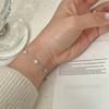 925 Silver Crystal Flower Bracelet for Women Girls New Personality Korean Chain Fashion Jewelry Accessories Party Gifts