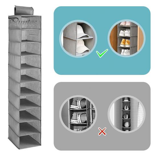 Úložný priestor na baseballové čiapky, veľkokapacitný stojan na klobúky s 10 priehradkami, ľahko zostaviteľný držiak na čiapky a organizér na klobúky