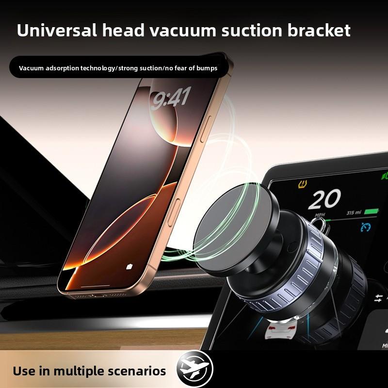 Vacuum Suction Cup Adsorption Magnetic Mobile Phone Holder Universal Rotation Car Central Control Central Control Navigation Car Mobile Phone Holder