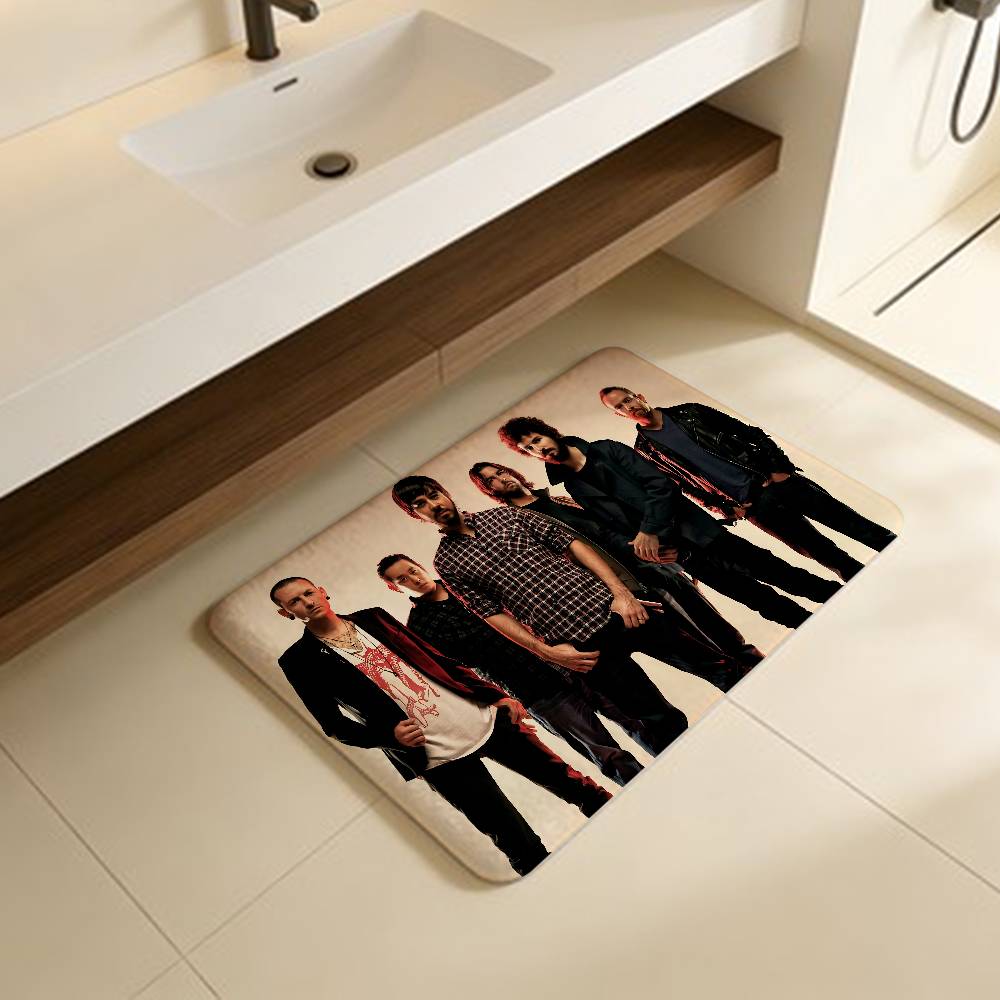 

Band L-LinkinS P-Park Singer Door Mat Washable Non-Slip Living Room Sofa Chairs Area Mat Kitchen Doormat Area Rug 40x60cm