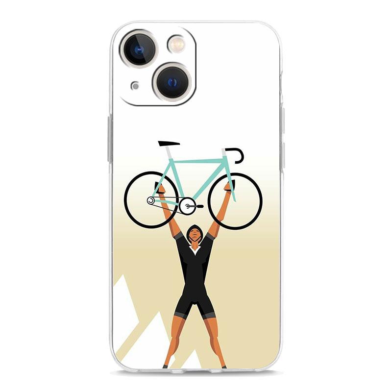 Phone Case For iPhone 17 Air Cases iPhone 16 15 12 13 14 Pro Max SE 7 8 Plus iPhone11 Clear Soft Cover France Bicycle Exercise