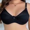 European and American Style Double-breasted Underwire Lace Bra, Plus Size Ultra-thin Bra