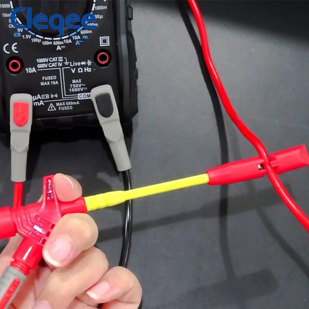 3pcs Non-Piercing Test Hook Clip Wire Piercing Probe  Troubleshooting Electrical Issues