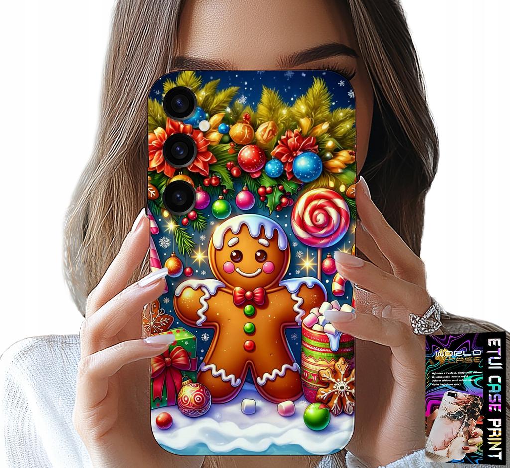 Etui Do Samsung Galaxy S25 - Piernik, Cukierkowe Wzory Święta + Szkło