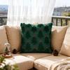 Christmas Throw Pillow Covers Christmas Bow Embroidered Pillowcase Soft Plush Christmas Tree Pillowcase for Living Room Sofa