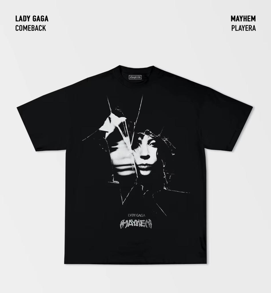 Summer Men T-shirts Lady Gaga Dance or Die T-Shirt Oversized Y2K Street Hip Hop Short Sleeve Top Heavy Cotton Female T-shirt