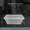 Disposable Rectangular Transparent Food Container