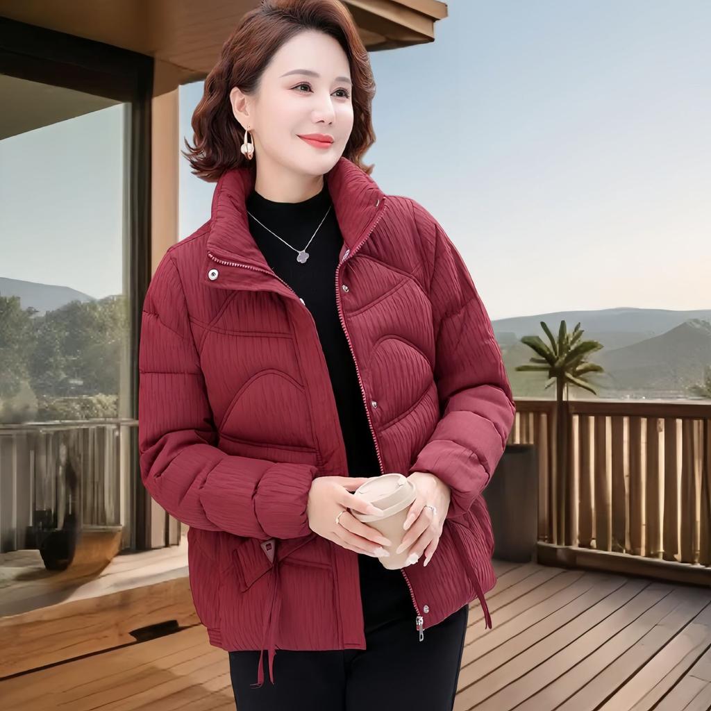 Stand-up collar down padded jacket women's short new padded jacket casual warm thickened padded jacket