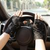 Thin Fabric Lace Sunscreen Gloves Flower Pattern Bridal Short Gloves Driving Accessories