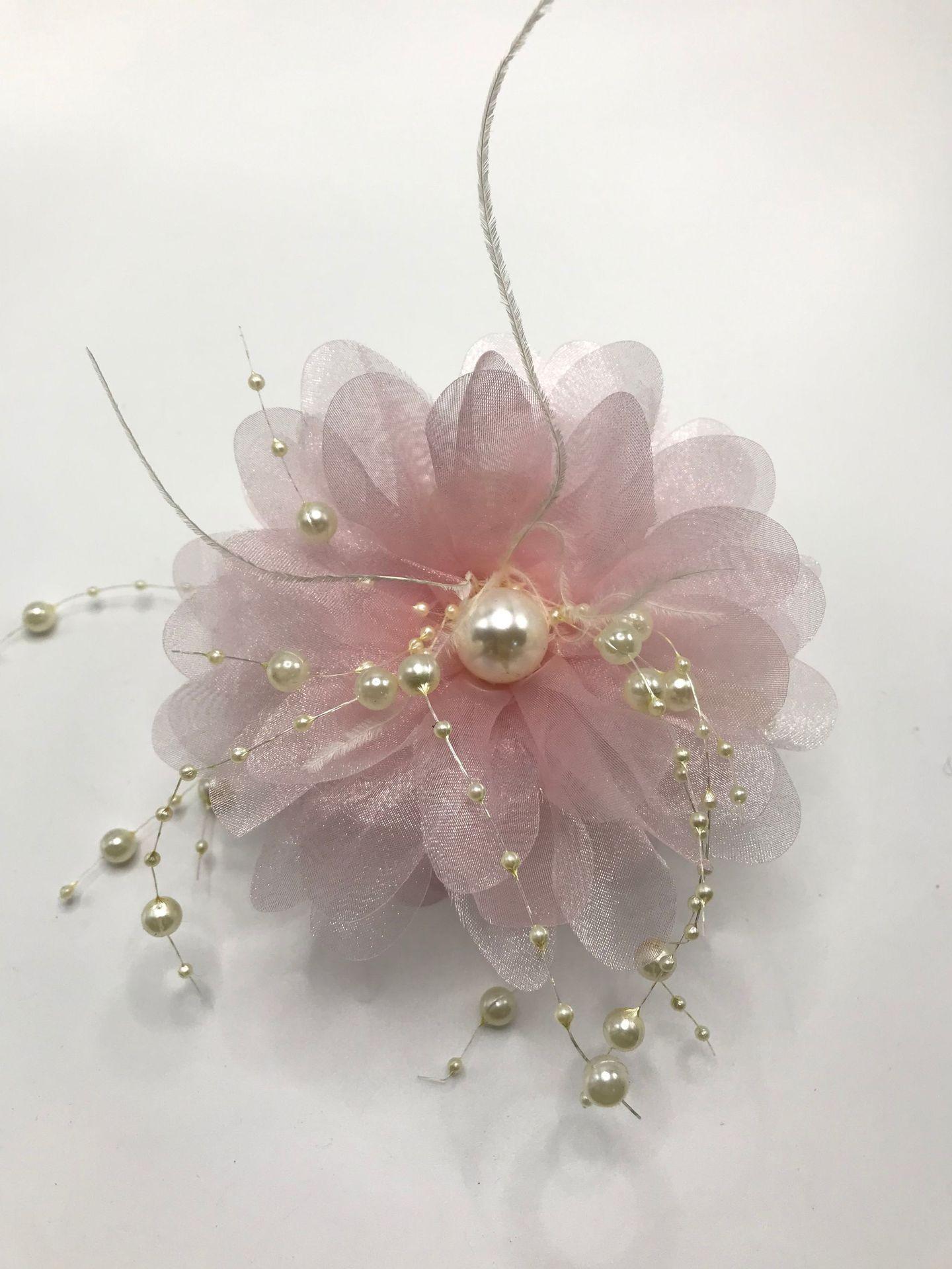 2025 Peony Feather Claw Clip for Women - High-End Hair Volume Shark Hair Accessories 13CM