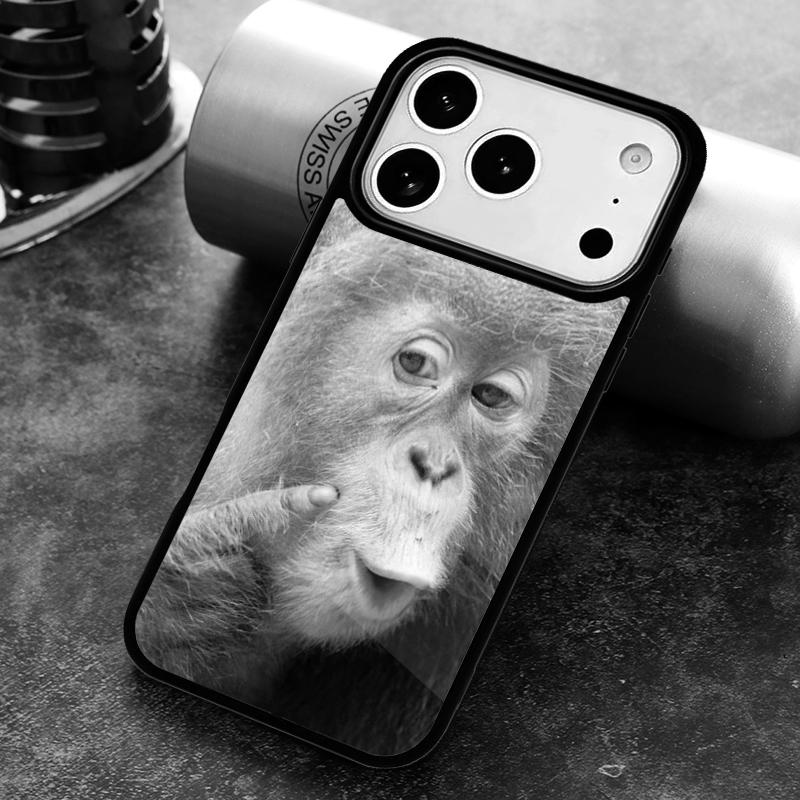 CUTE ORANGUTAN Monkey BABY 2 Phone Case For iPhone 17 16 15 14 13 12 11 Pro Max Plus 17Air Soft Silicone Cover