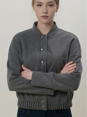 2025 Autumn/Winter Women's Versatile Pocket Bomber Jacket