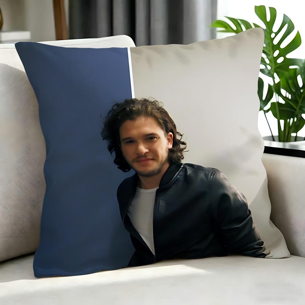 Movie Kit Harington Cushion Cover Cushion Cover Set 4Pcs 50X50 45X45 40X40 Pillowcase Decorative Sofa Home Decor