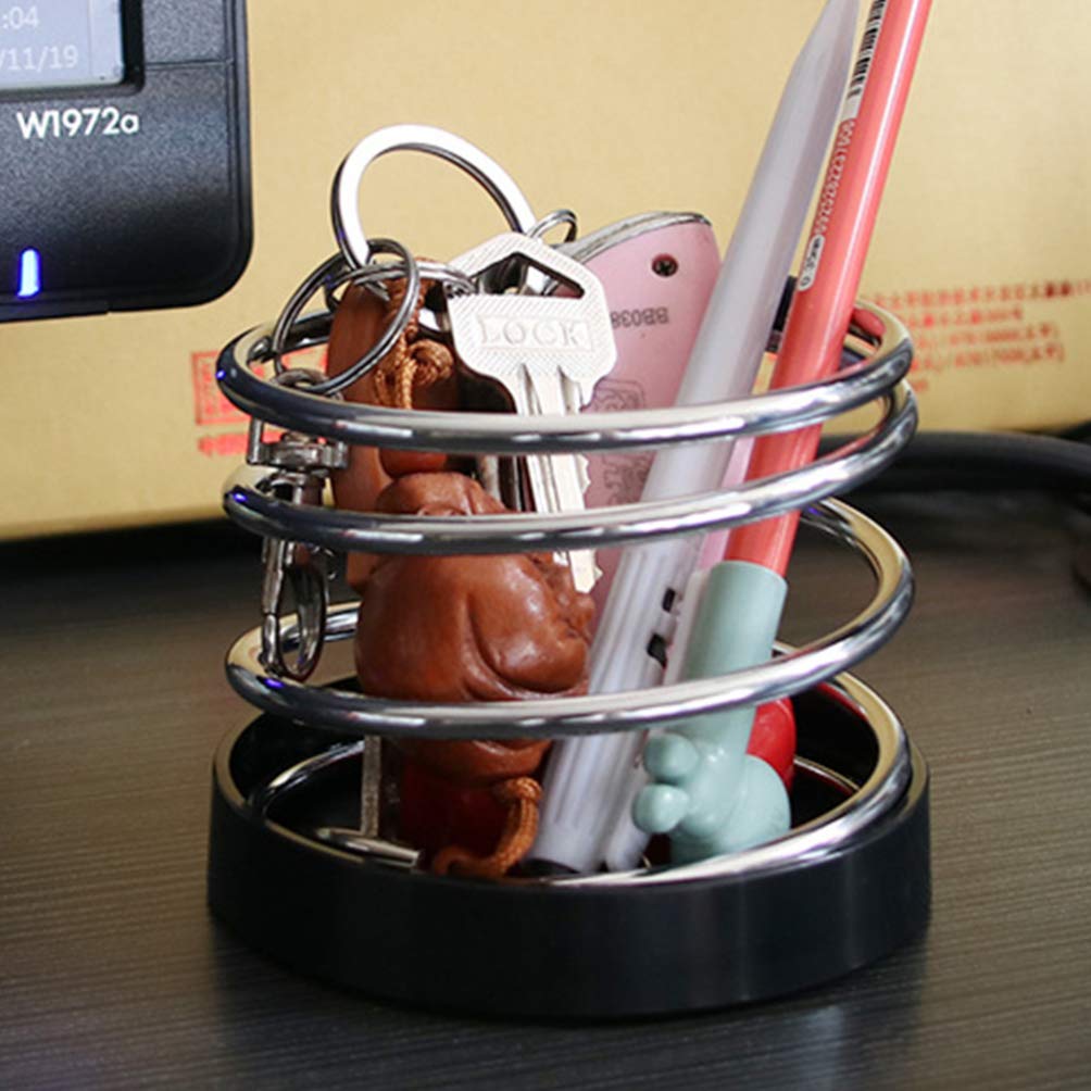 VORCOOL Drink Holder for Cars, Standing Cup Holder, Spring Design, Stainless Steel, Car Storage,