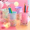 Dromerige en mooie balpenhouder Bureau Leuke organisator Zoete meisjestijl Kawaii Briefpapierdoos Student