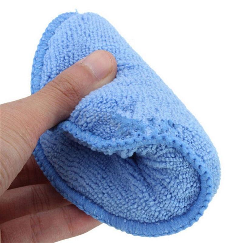 3PCS Polish Foam Sponge Car Applicator Cleaning Microfiber Waxing Pads