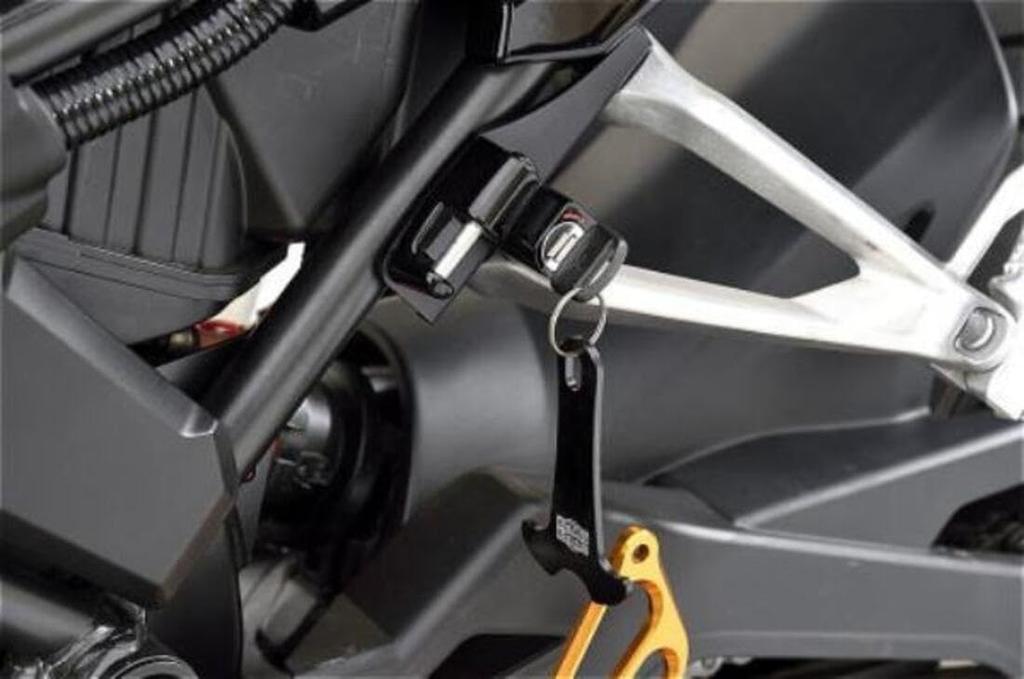BABY FACE Helmet Lock for CB250R/CBR650R, Black, 009-LCH10BK