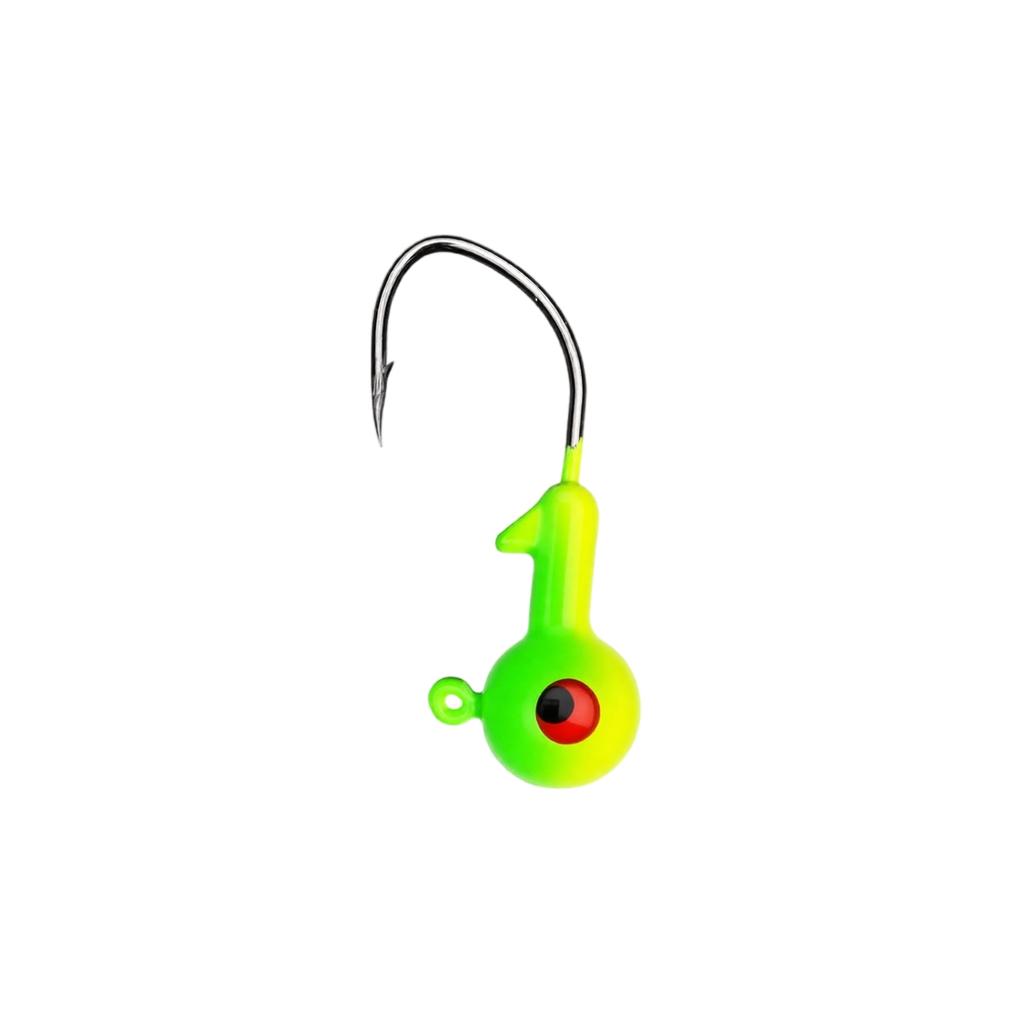 Anzuelo con Cabeza Plomada Luminoso con Forma, Ojo Doble y Diseño de Anzuelo de Hoce, 5g, para Accesorios de Pesca
