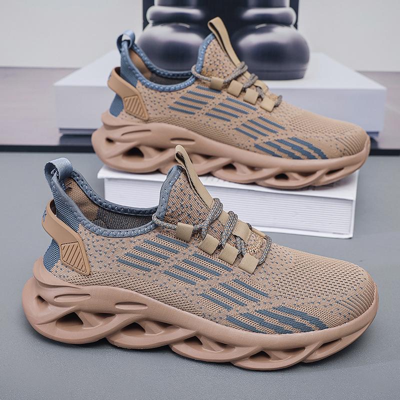 48 49 50 Extra size mesh breathable flying woven shoes Sports casual shoes twist sole lightweight running shoes for men