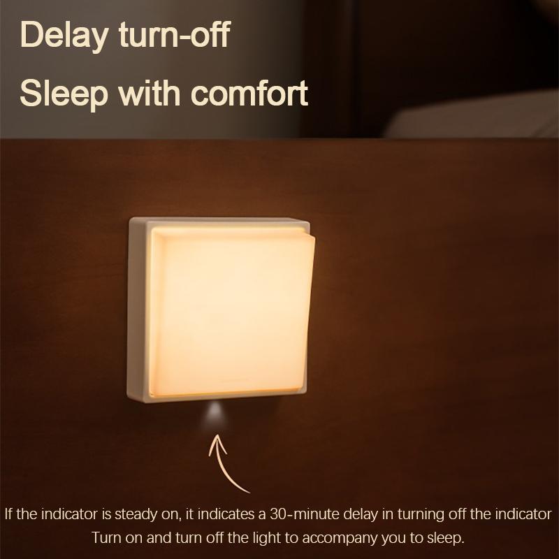 LED Night Light Minimalist Rechargeable USB Switch Light Magnet Timing For Home Indoor Bedroom Bedsides Timing Night Light