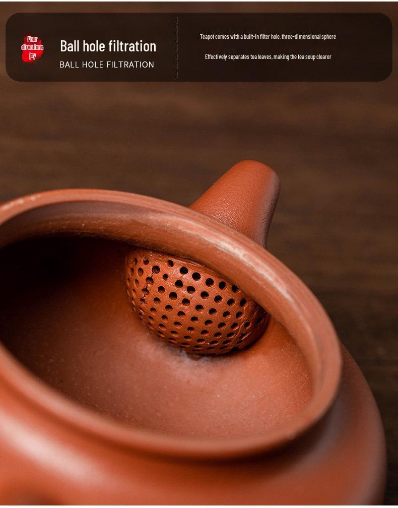 Yixing Zisha Handmade Antique-Style Teapot for Gongfu Tea, 2026 Model
