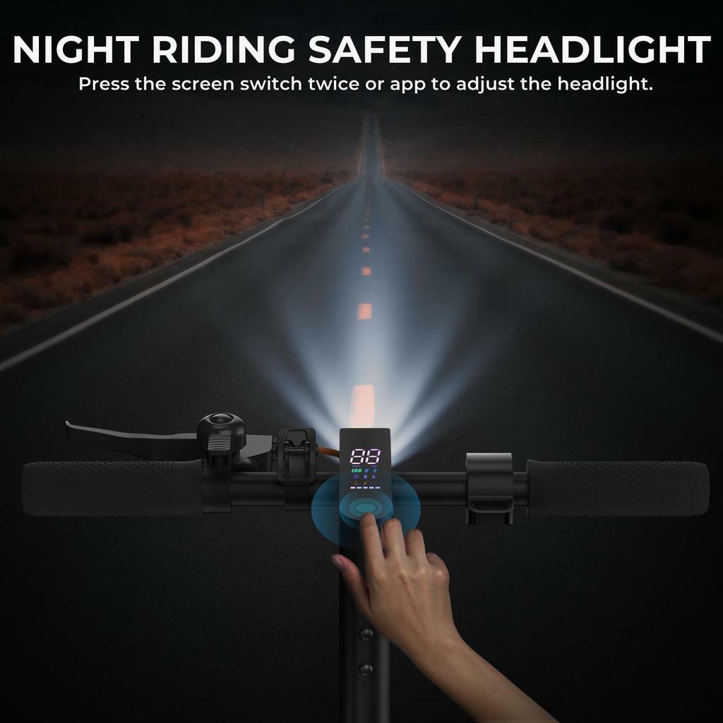 Electric Scooter Foldable iScooter 10" 500W Motor Adult Escooter 36V 10AH LED Display Top Speed 35Km/h Max Load 120Kg i9 Max