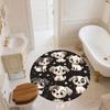 Cartoon Animals Pattern Round rug,Carpet Rug for Living Room Bedroom Playroom ,Non-slip Floor Mat,Holiday Gifts and Birthday Gifts.