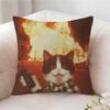 Fun Kwaii Cat Anime Pillow Case Pillowcase Doublesided Printed Sofa Cushion Bedroom Headboard Pillow