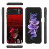 Hazbin Hotels Phone Case For Samsung Z Flip 6 7 5G Z Flip 5 Galaxy Z Flip 3 4 5G ZFlip Shockproof Hard Cover TPU PC Coque Capa S