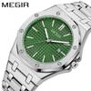 Men'S Quartz Steel Belt Watch Waterproof Luminous Business 1085