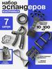 Adjustable Hand Gripper and Finger Exerciser Combo - 5-Piece Fitness Set