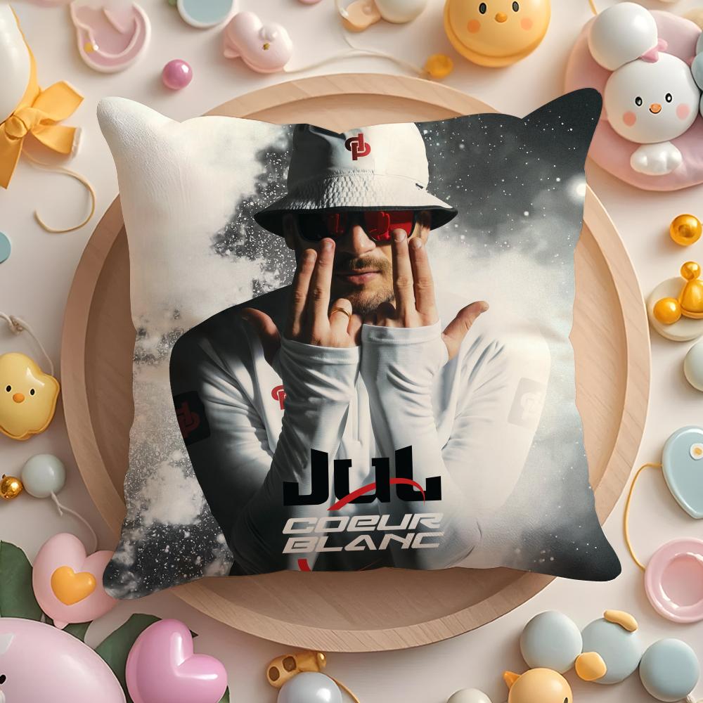 Fashion Jul The Machine Pillow Case Short Plush Double-Sided Printing Home Machine Washable In Warm Winter Cushion Cover