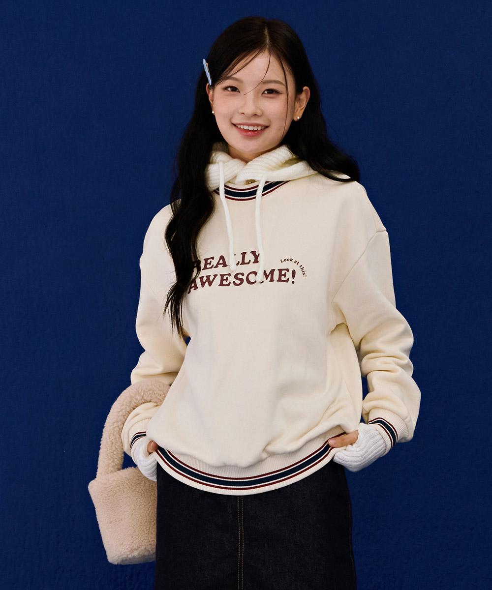 Chase Cult Women S Color Block Fleece Sweatshirt - Ivory Ecru/85