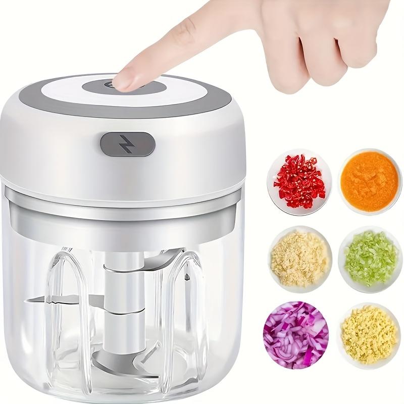 Electric Garlic Chopper Mini Food Processor USB Rechargeable Vegetable Cutter Ginger Onion Mincer Machine for Kitchen Baby Food