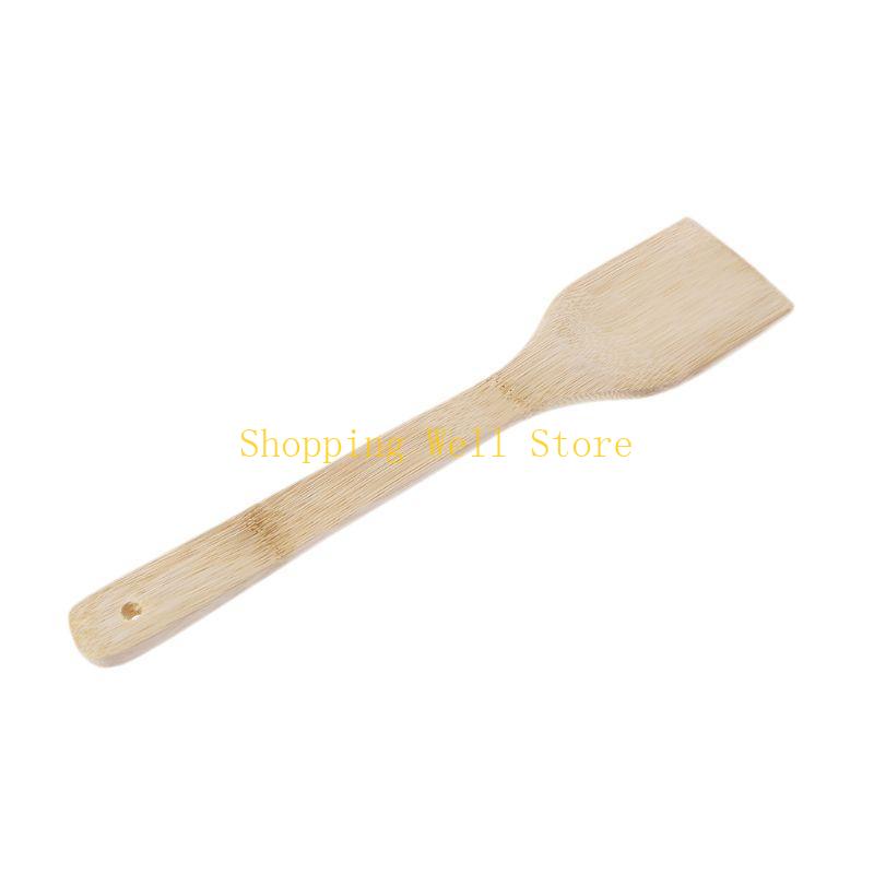 

KX4B Long Handle Bamboo Cooking Shovel Spatula Turner For Non-stick Cookware жовтий