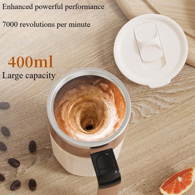 1 buc. afișaj digital inteligent forță magnetică automată oțel inoxidabil 316 cană portabilă pentru amestecat cafeaua