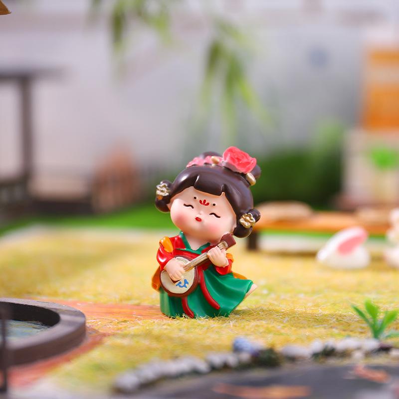 Şarap Dolabı ve Oturma Odası İçin Yaratıcı Retro Prenses Figür Dekorasyonu