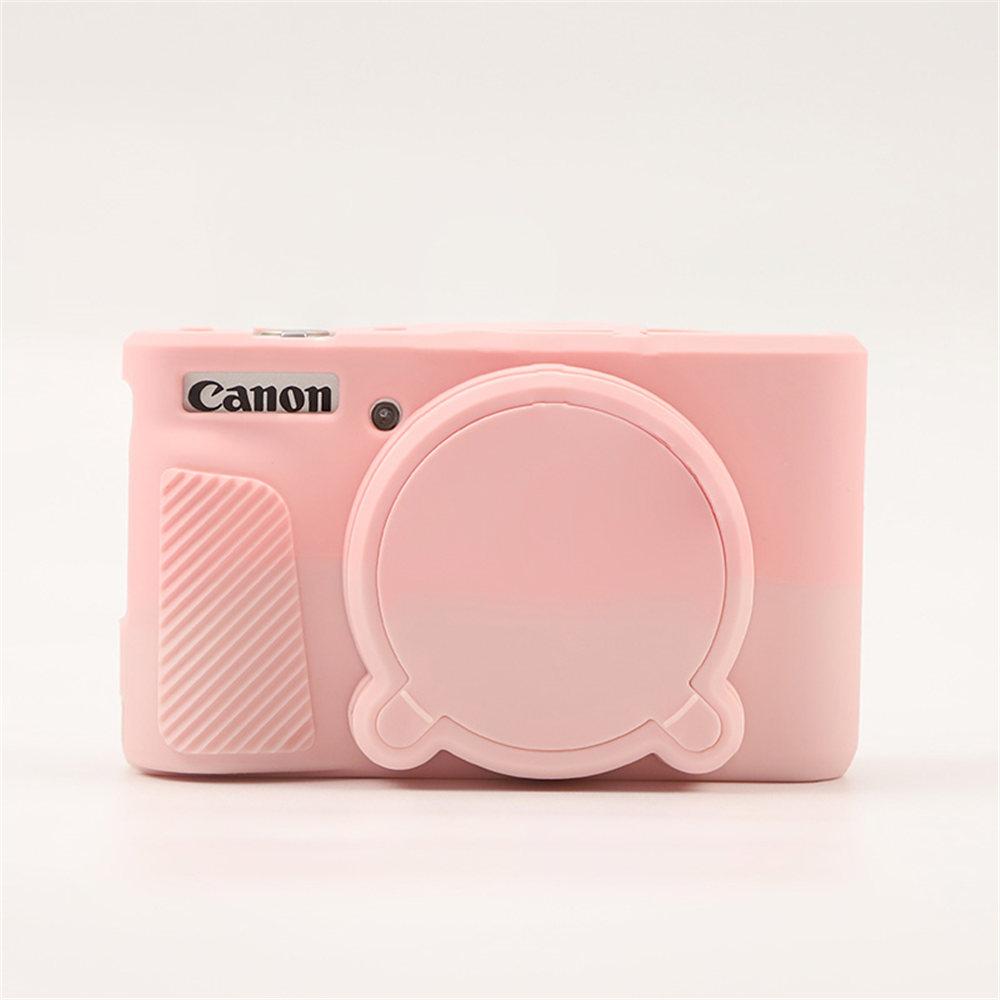 For SX740HS SX730HS Soft Rubber Silicone Case For Canon PowerShot SX740 HS SX730 Armor Body Cover Skin With Len Protector