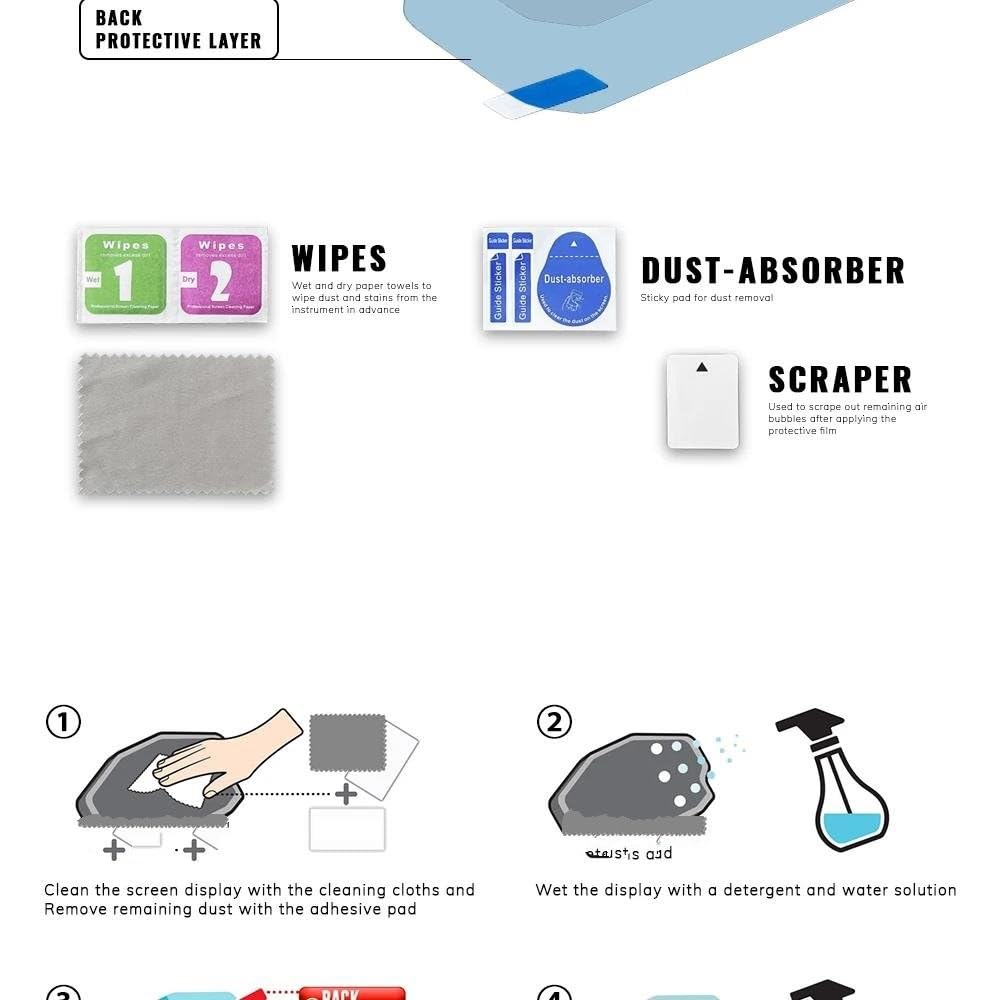 S1000XR S1000R M1000XR M1000RR M1000R S1000RR Motorcycle TFT Display Screen Protector Instrument Film (2 Set)