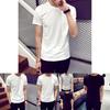 Premium Quality Men Women High Elastic O Neck Short Sleeve Sport Casual T-shirt