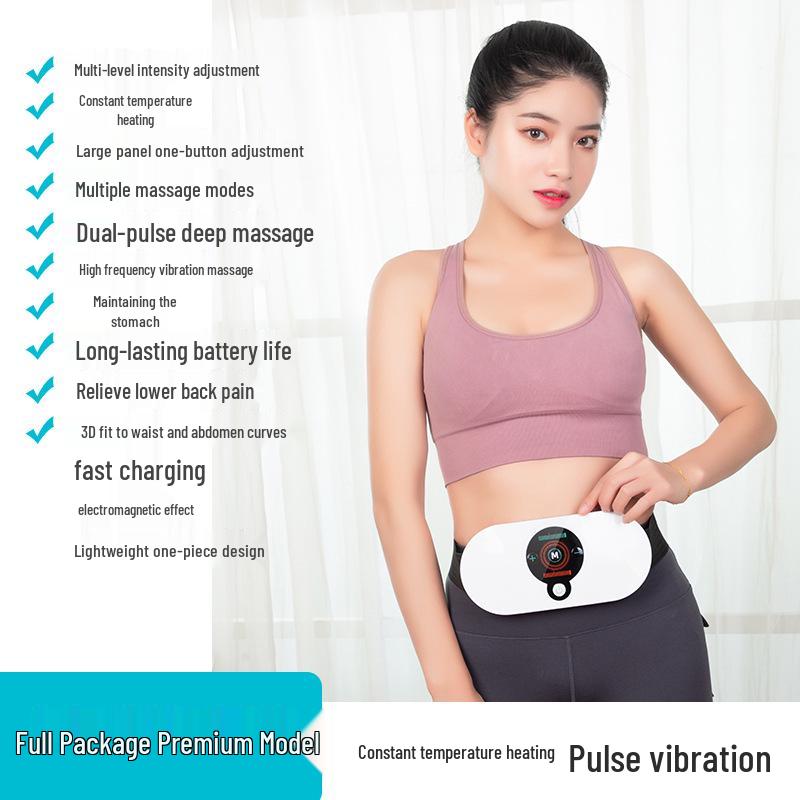 Smart Pulse Heated Abdominal Massage Waistband for Home Use