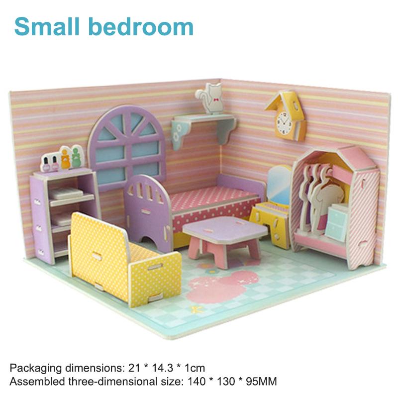Children's Paper Puzzle 3D Model Craft House DIY Early Education And Educational Toy Assembly