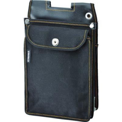 TRUSCO Waist Pouch for External Line Front Pocket with Electrician's Work, Lid, Black, TDO-FL-BK