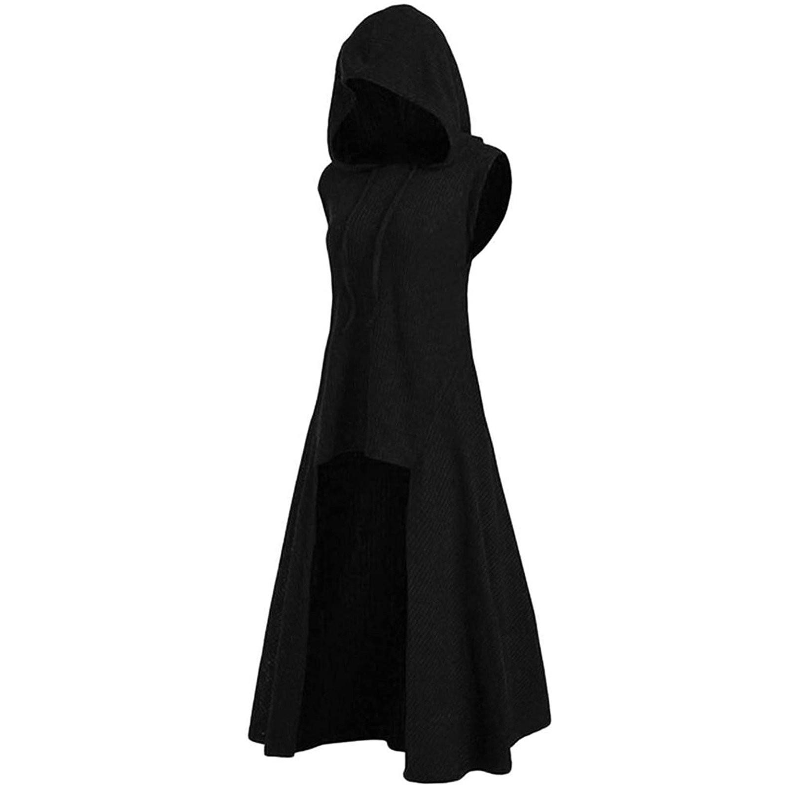 

Готическая одежда, женское платье, Хэллоуин, карнавал, косплей, вечерние, винтажная толстовка с капюшоном L чёрный