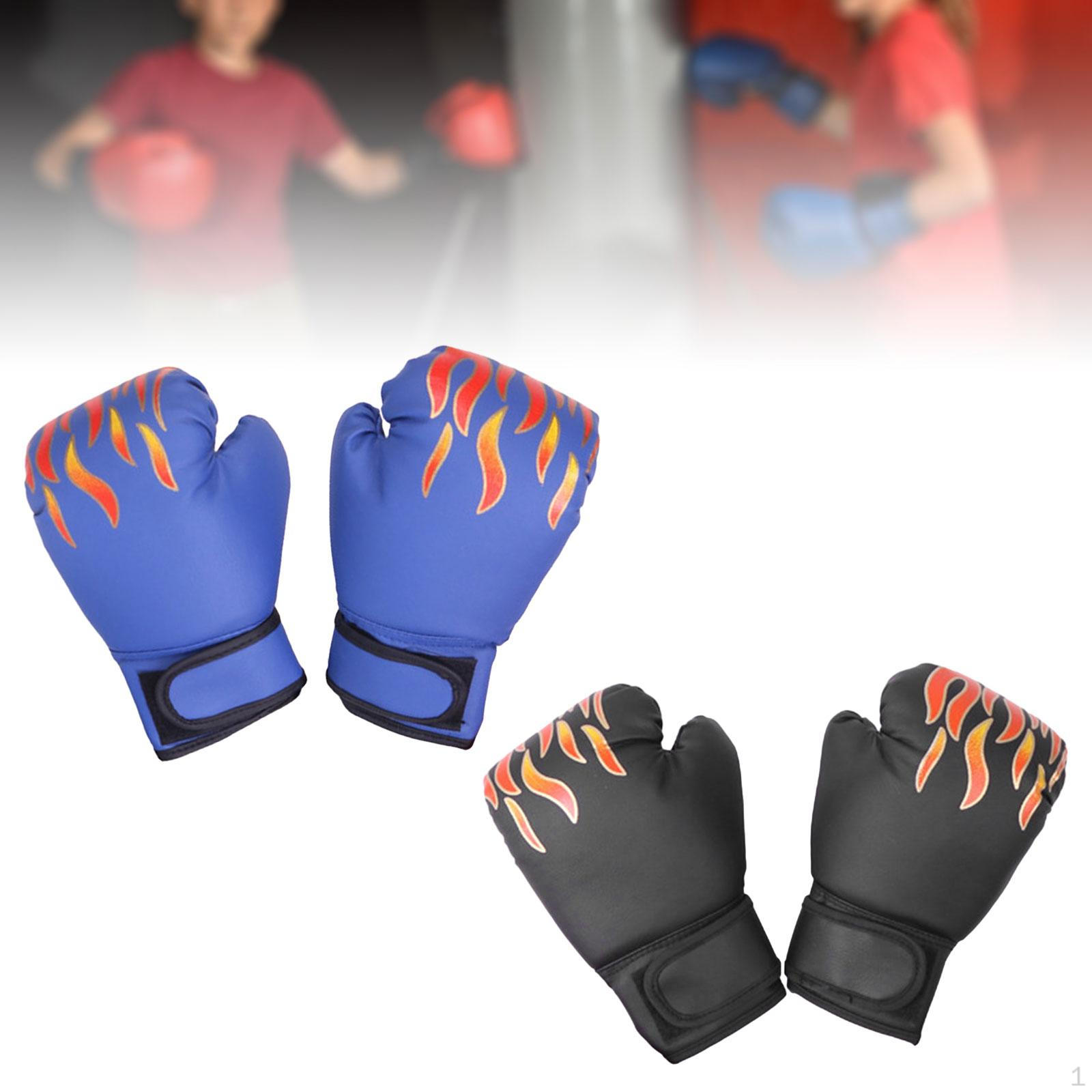 Boxing Gloves Bundle for Arts Practice Black and Blue