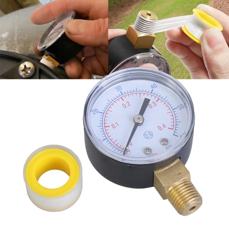 ECX270861 Clear Reading Pressure Gauge Suitable for Accurate Monitoring of Pool Filter Systems Professional And Home Use