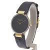 Dior Bakira Watches 46.153-4 blackDial Plated Gold/leather Quartz Analog display Women Used