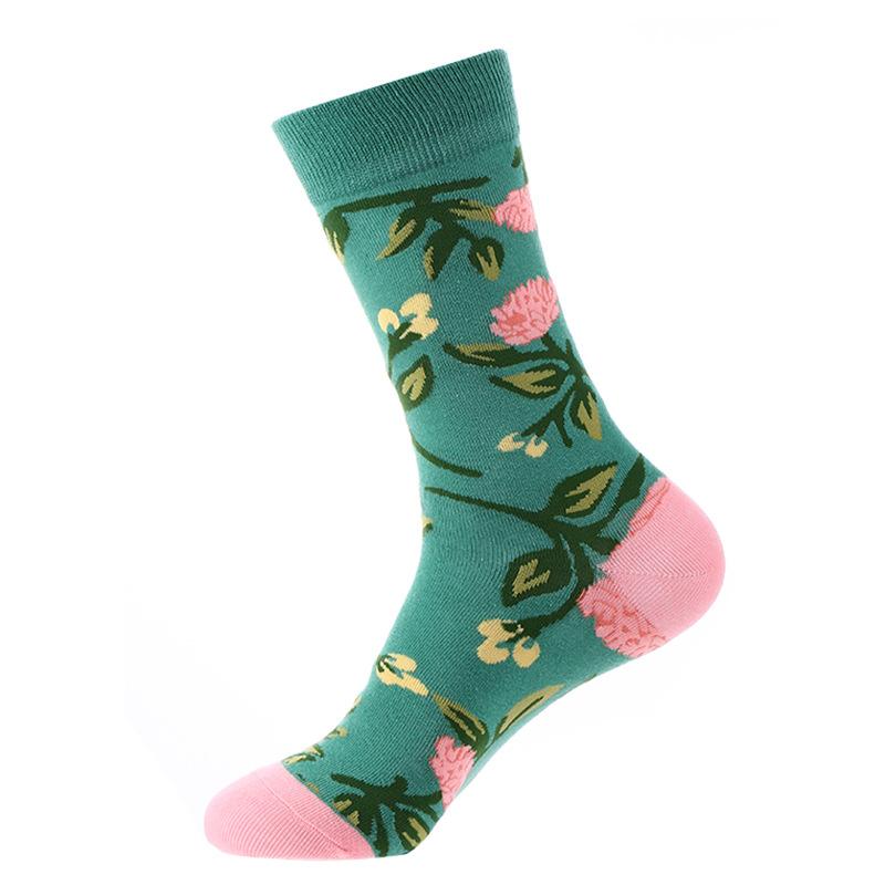 Cartoon Fruit Animal Cake Flower Mixed Colors, Pure Cotton, INS Fashion Brand, Net Red, Casual Fashion Socks for Men and Women